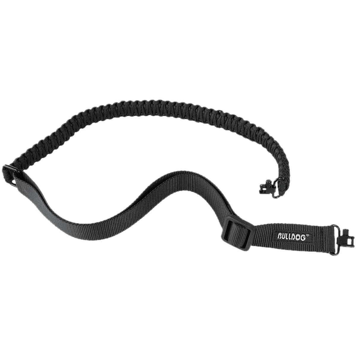 Bulldog Deluxe Rifle Sling, Black Paracord Locking Swivels Rifle - BD835 Bulldog Deluxe Rifle Sling, Black Paracord Locking Swivels Rifle - BD835