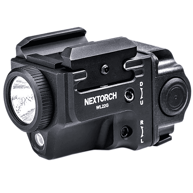 Nextorch Tactical Light w/ Laser Sight, Black 650 Lumens 102 meters IPX4 Waterproof Rechargeable - WL22G Nextorch Tactical Light w/ Laser Sight, Black 650 Lumens 102 meters IPX4 Waterproof Rechargeable - WL22G