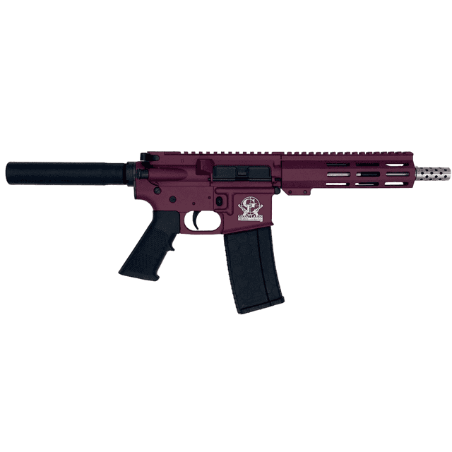 Great Lakes Firearms AR-15 Tactical Pistol, 7.50" Stainless Threaded Barrel 7.13" M-LOK Handguard Black Cherry Cerakote Aluminum Picatinny Rail Receiver Black Synthetic Buffer Tube Mil-Spec Grip Right Hand 30+1rd 223 Wylde - GL15223SSPCHY Great Lakes Firearms AR-15 Tactical Pistol, 7.50" Stainless Threaded Barrel 7.13" M-LOK Handguard Black Cherry Cerakote Aluminum Picatinny Rail Receiver Black Synthetic Buffer Tube Mil-Spec Grip Right Hand 30+1rd 223 Wylde - GL15223SSPCHY