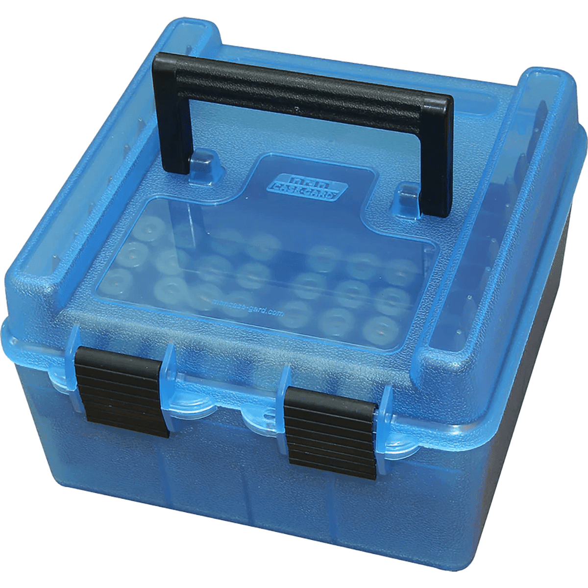 MTM Case-Gard Deluxe Ammo Box, Blue Polypropylene 100rd - R100MAG24 MTM Case-Gard Deluxe Ammo Box, Blue Polypropylene 100rd - R100MAG24