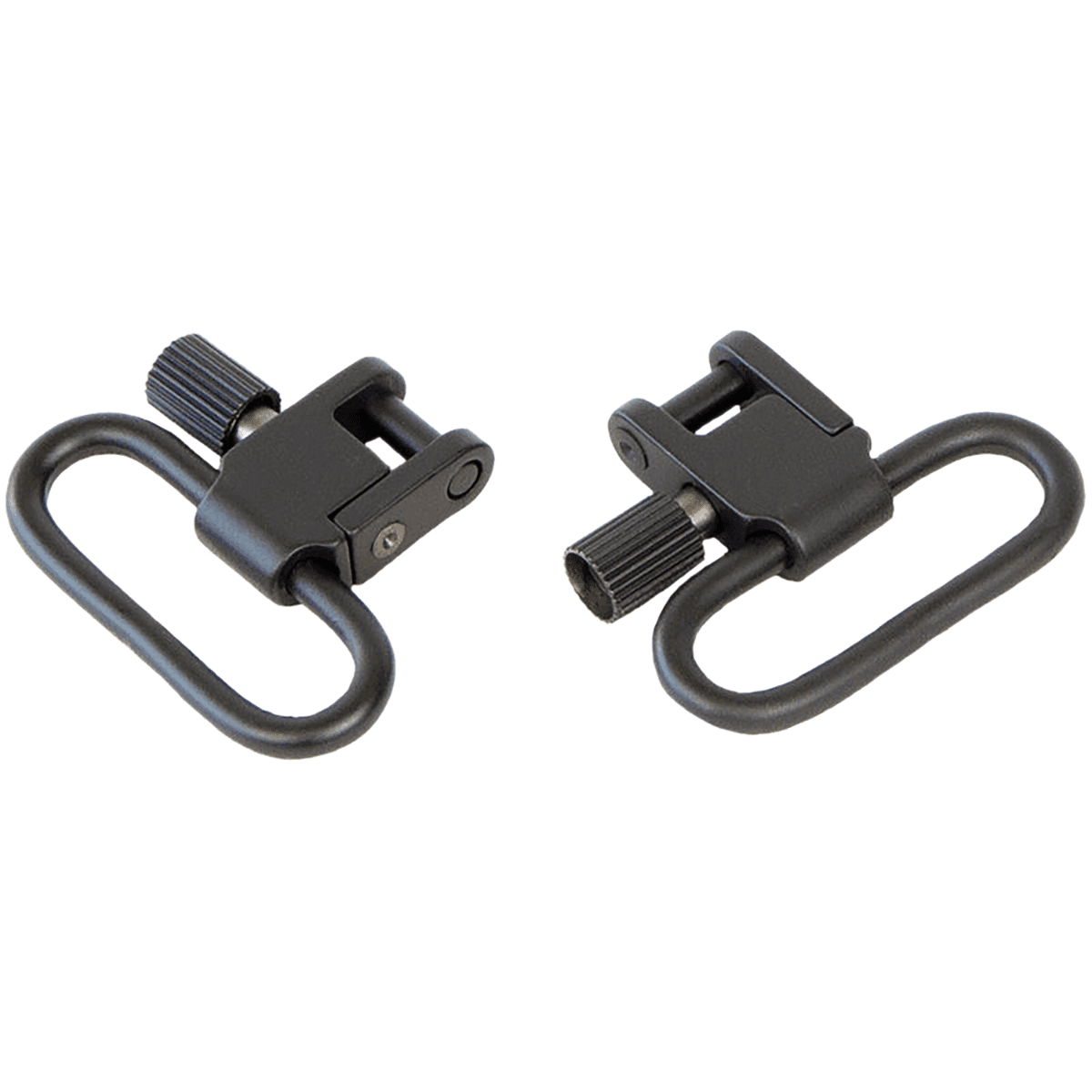 Bulldog Deluxe Locking Swivel Set, Black 1.25" Steel - BD882 Bulldog Deluxe Locking Swivel Set, Black 1.25" Steel - BD882
