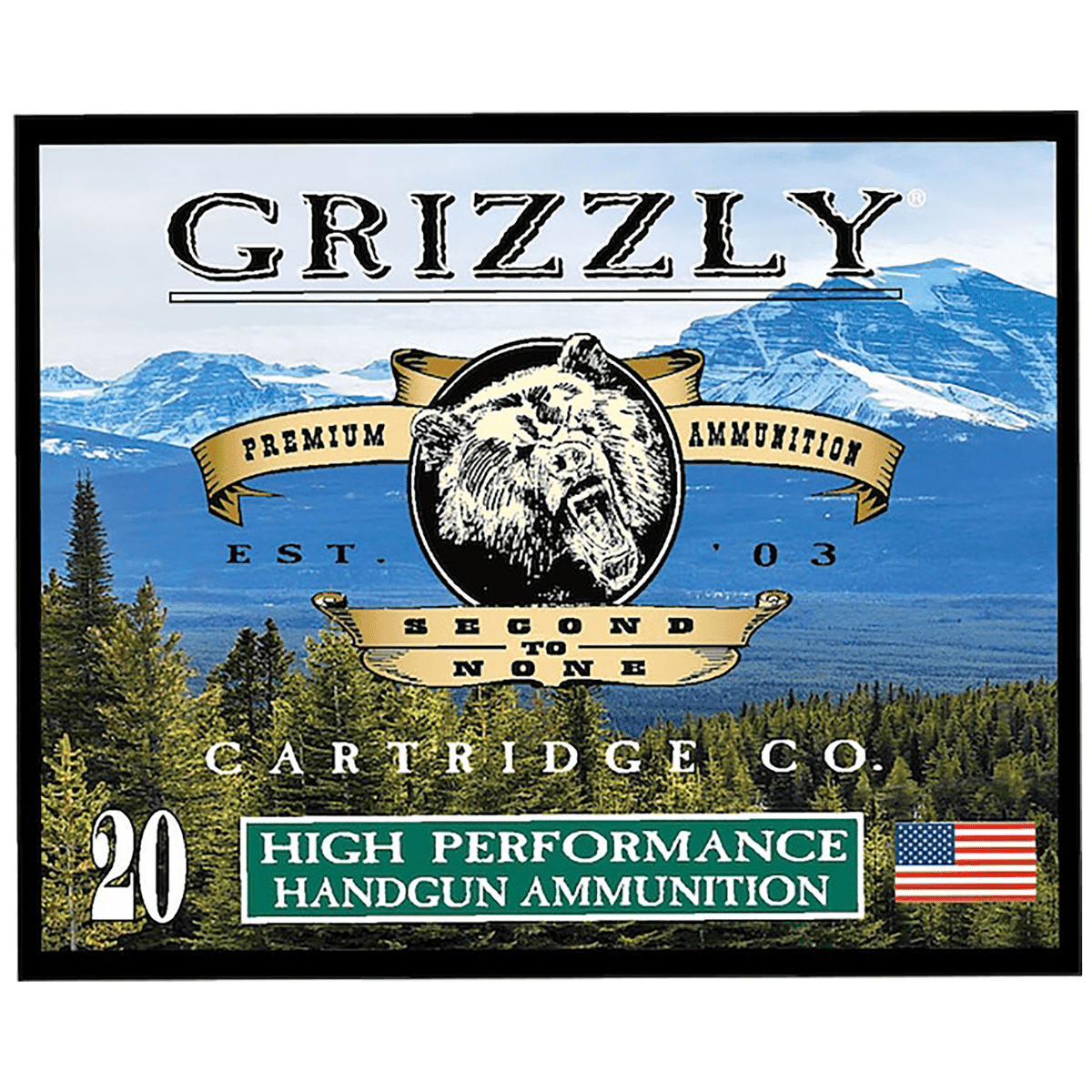 Grizzly Ammo Jacketed Hollow Point Ammo, 165gr 20 Per Box/10 Case 10mm Auto - GC10M6 Grizzly Ammo Jacketed Hollow Point Ammo, 165gr 20 Per Box/10 Case 10mm Auto - GC10M6