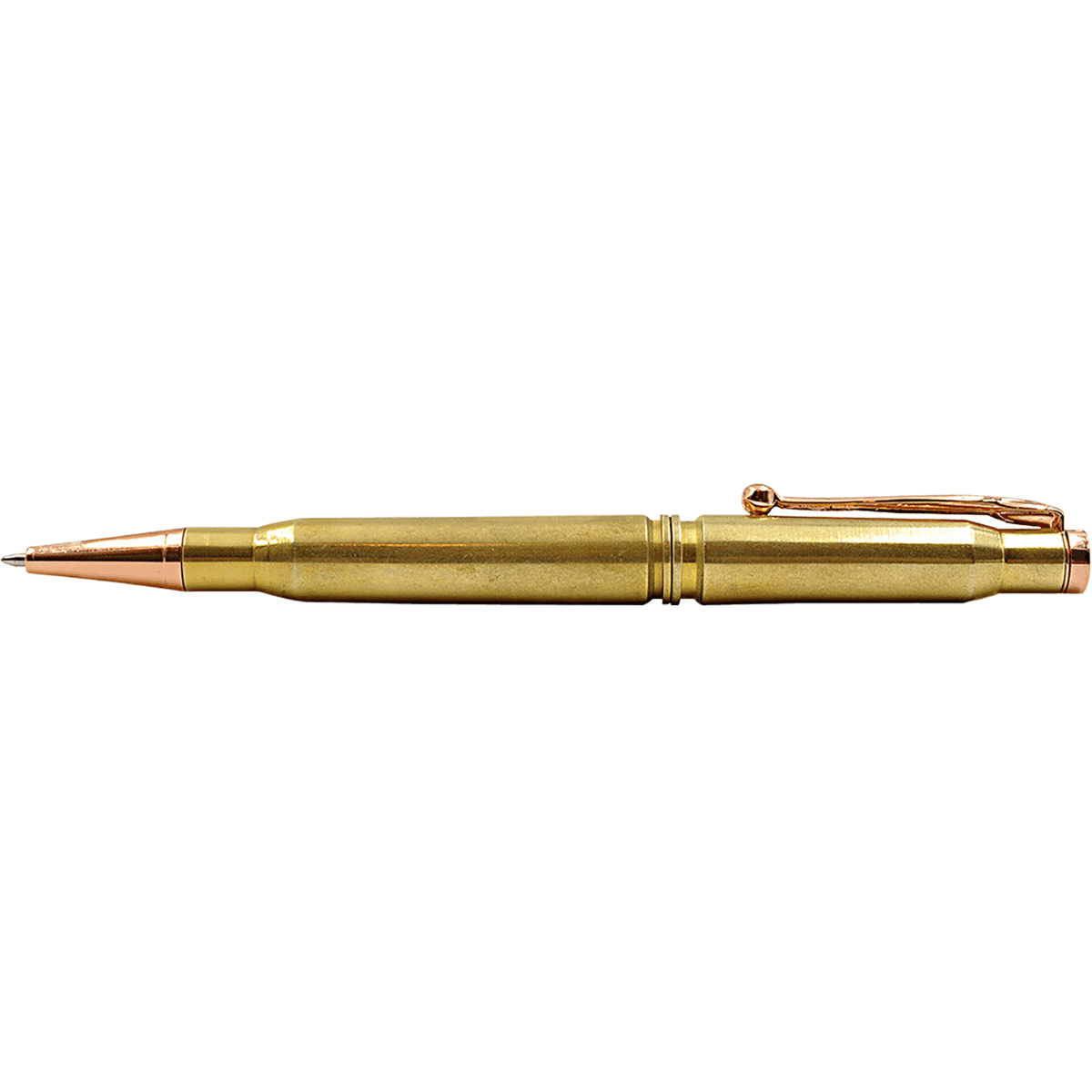 Caliber Gourmet Ball Point Pen, Gold Brass Twist Open - CBG1014 Caliber Gourmet Ball Point Pen, Gold Brass Twist Open - CBG1014