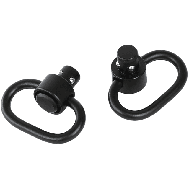 Bulldog Deluxe Push Button Swivel, Black 1.25" Steel - BD884 Bulldog Deluxe Push Button Swivel, Black 1.25" Steel - BD884