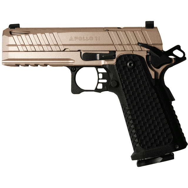 Live Free Armory Apollo 11 Pistol, 4.90" Stainless Match Grade Bull Barrel Elite Rose Cerakote Optic Cut/Serrated Stainless Steel Slide & Frame w/Beavertail & Picatinny Rail Aggressive Texture Grip 17+1rd 9mm Luger - LFAPF01206RB Live Free Armory Apollo 11 Pistol, 4.90" Stainless Match Grade Bull Barrel Elite Rose Cerakote Optic Cut/Serrated Stainless Steel Slide & Frame w/Beavertail & Picatinny Rail Aggressive Texture Grip 17+1rd 9mm Luger - LFAPF01206RB