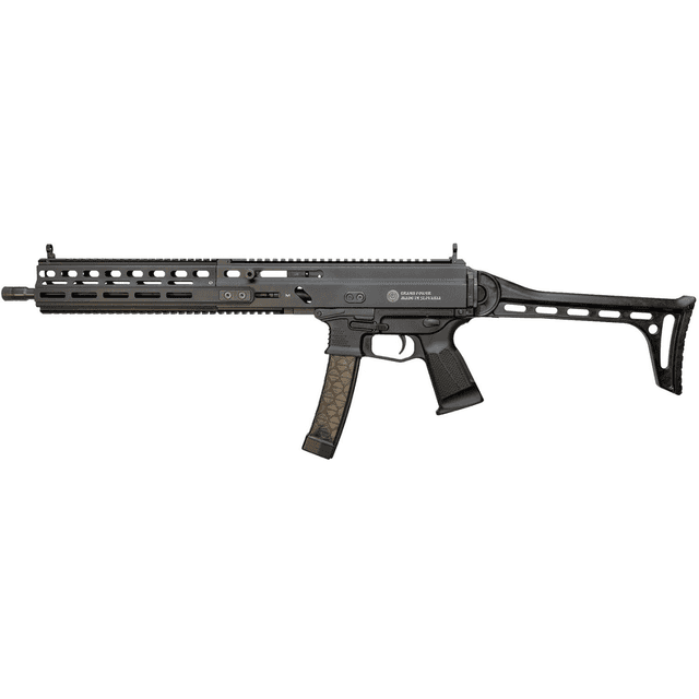 Grand Power Stribog SP9A3 Tactical Rifle, 16" Black Threaded Barrel M-LOK Handguard Black Aluminum Picatinny Rail Receiver Black Polymer Side Folding Stock Black Polymer Grip Thread Protector 30+1rd 9mm Luger - 810091157978 Grand Power Stribog SP9A3 Tactical Rifle, 16" Black Threaded Barrel M-LOK Handguard Black Aluminum Picatinny Rail Receiver Black Polymer Side Folding Stock Black Polymer Grip Thread Protector 30+1rd 9mm Luger - 810091157978