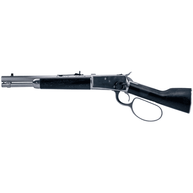 Heritage Mfg 92 Ranch Hand Rifle, 12" Stainless Octagon Barrel Stainless Steel Receiver Black Fixed Wood Stock 5+1rd 38 Special +P 357 Mag - RH9235712F9 Heritage Mfg 92 Ranch Hand Rifle, 12" Stainless Octagon Barrel Stainless Steel Receiver Black Fixed Wood Stock 5+1rd 38 Special +P 357 Mag - RH9235712F9