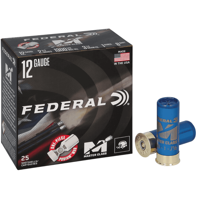Federal Master Class Cartridges, 2.75" 1oz 8Shot 25 Per Box/10 Case 12 Gauge - MC12HC18 Federal Master Class Cartridges, 2.75" 1oz 8Shot 25 Per Box/10 Case 12 Gauge - MC12HC18