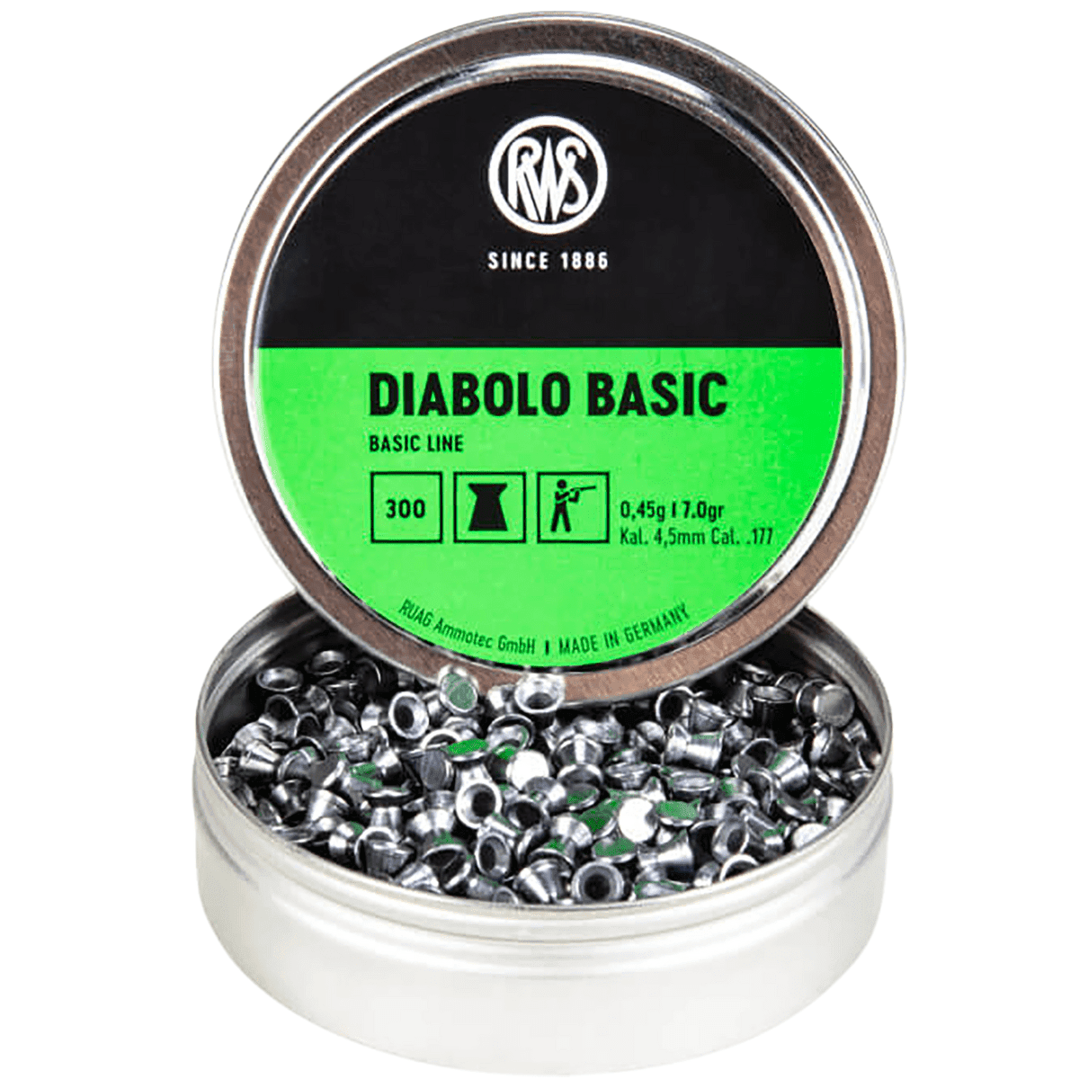 RWS/Umarex Diabolo Basic Basic Line Pellets, 300 CT 177Cal - 2317398 RWS/Umarex Diabolo Basic Basic Line Pellets, 300 CT 177Cal - 2317398