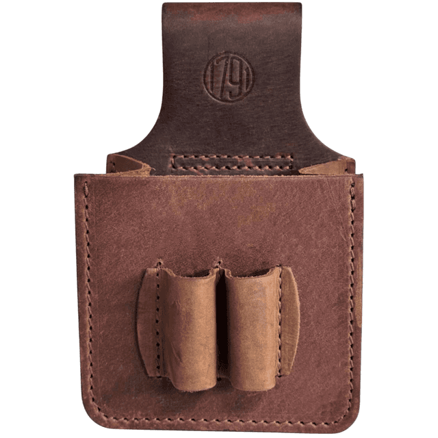 1791 Gunleather Hunt Series Shotshell Pouch, Brown Leather Holds Box of 25 12 Gauge - HNTSP12GBRWA 1791 Gunleather Hunt Series Shotshell Pouch, Brown Leather Holds Box of 25 12 Gauge - HNTSP12GBRWA