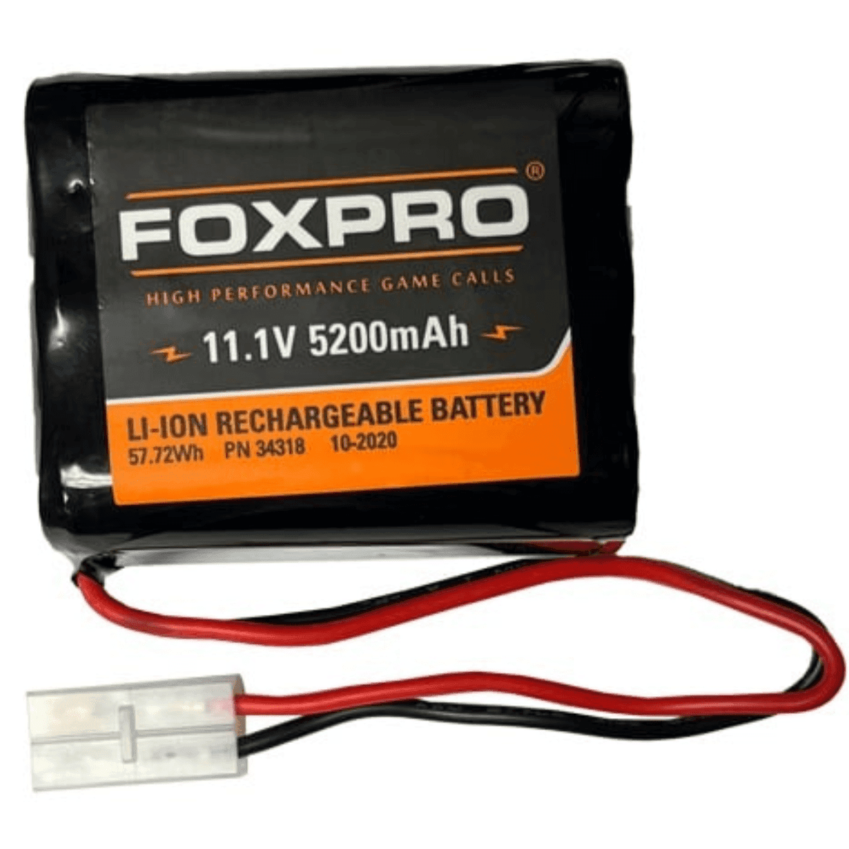 Foxpro Lithium Battery, 5,200 mAh 3.7 Volts 18650 Li-ion Rechargeable - LB5200 Foxpro Lithium Battery, 5,200 mAh 3.7 Volts 18650 Li-ion Rechargeable - LB5200