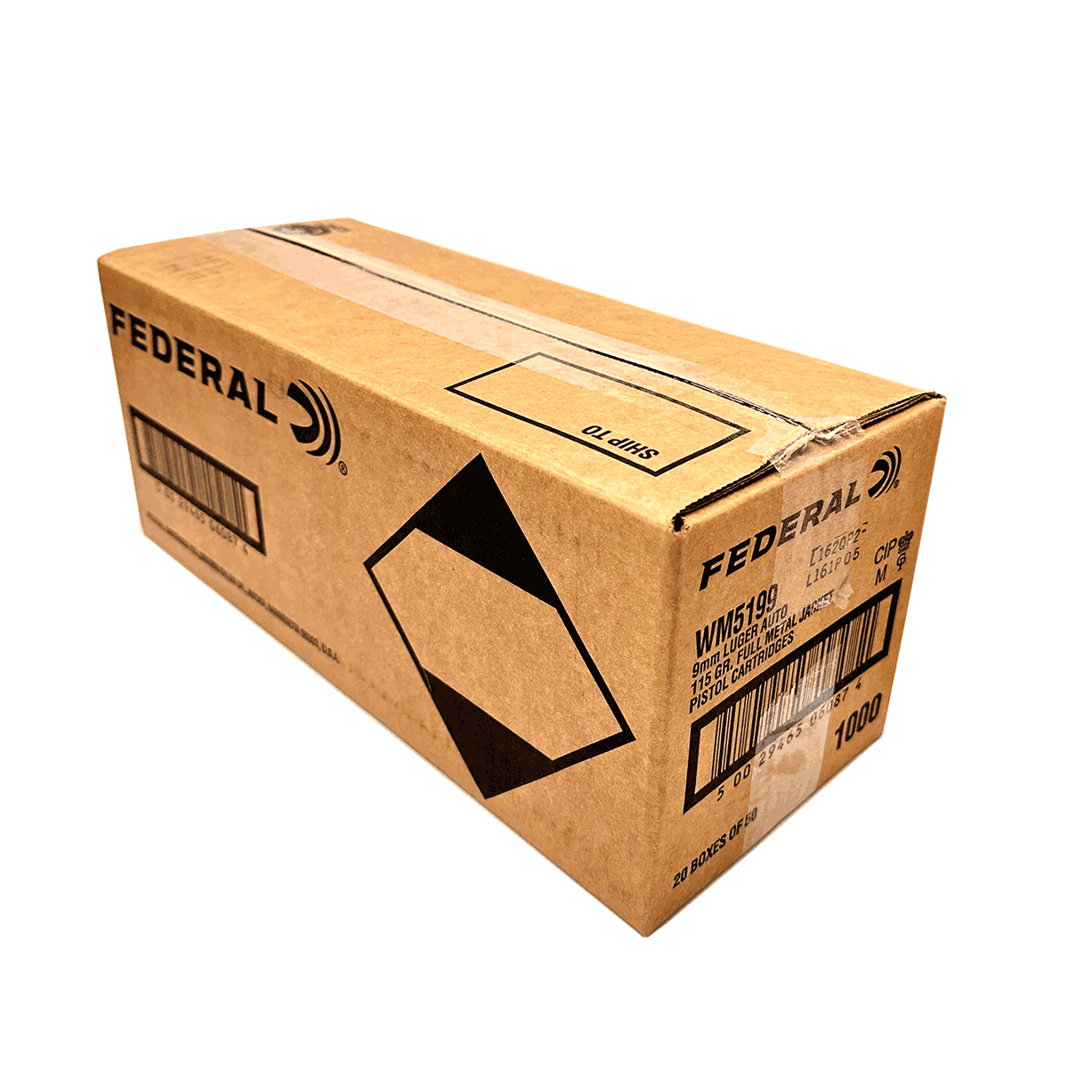 Federal Champion 9mm Luger Ammo 115 Grain FMJ (1000 Round case) Federal Champion 9mm Luger Ammo 115 Grain FMJ (1000 Round case)