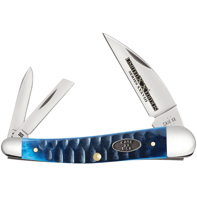 Case Limited XX Edition XXXVIII Seahorse Whittler Knife, 2.33'' Tru-Sharp Stainless Steel Blade Ocean Blue Bone Handle - 53983 Case Limited XX Edition XXXVIII Seahorse Whittler Knife, 2.33'' Tru-Sharp Stainless Steel Blade Ocean Blue Bone Handle - 53983