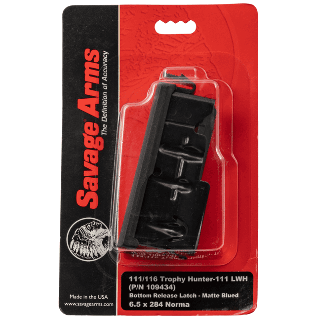 Savage OEM Magazine, 4rd Blued Detachable 6.5x284 Norma Savage Axis 10/ 110/ 11/ 16 - 55234 Savage OEM Magazine, 4rd Blued Detachable 6.5x284 Norma Savage Axis 10/ 110/ 11/ 16 - 55234
