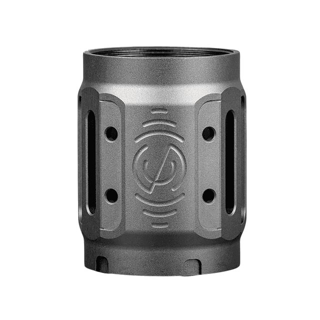 SilencerCo AC5449 Bravo MAAD Brake 2.0 Black Anodized Aluminum 2.11" OAL 1.68" Diameter SilencerCo AC5449 Bravo MAAD Brake 2.0 Black Anodized Aluminum 2.11" OAL 1.68" Diameter