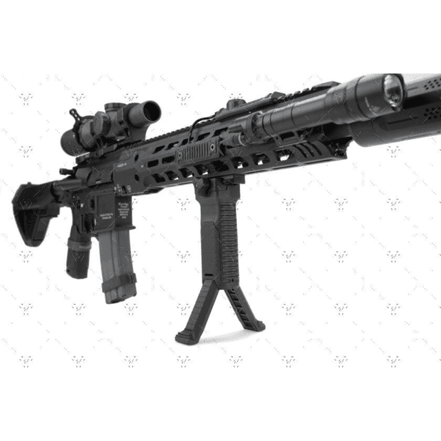 Strike Industries Bipod Grip, Gray Polymer Aluminum Legs 89 Degree Grip Angle Compatible w/ 1913 Picatinny Rails - ARALBIPODGY Strike Industries Bipod Grip, Gray Polymer Aluminum Legs 89 Degree Grip Angle Compatible w/ 1913 Picatinny Rails - ARALBIPODGY