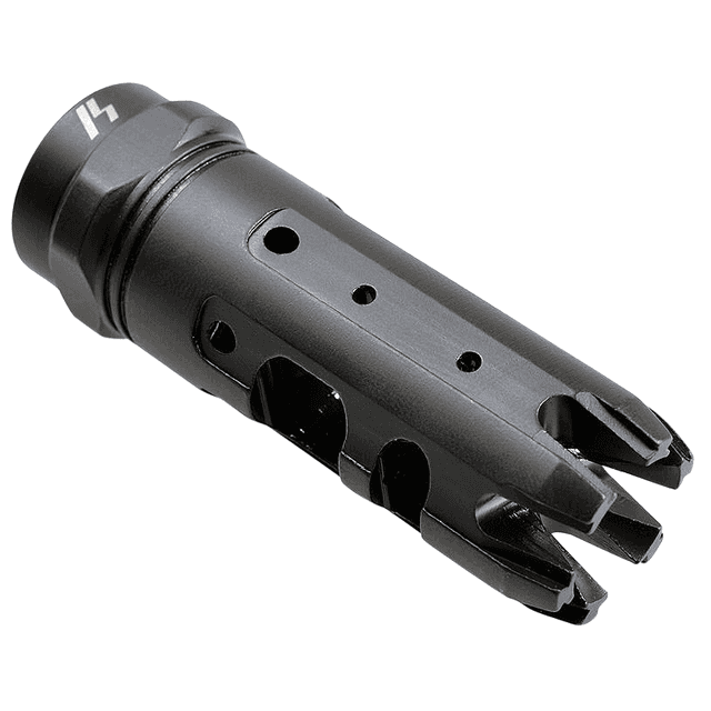 Strike Industries KINGCOMP22 King Comp Black Steel with 1/2"-28 tpi Threads, 2.62" OAL & 0.87" Diameter for 223 Rem, 5.56x45mm NATO AR-Platform Strike Industries KINGCOMP22 King Comp Black Steel with 1/2"-28 tpi Threads, 2.62" OAL & 0.87" Diameter for 223 Rem, 5.56x45mm NATO AR-Platform