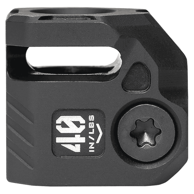Strike Industries Micro Threaded Compensator, Black Steel 0.89" OAL Compatible w/ 9mm/357 SIG - MCQUAD Strike Industries Micro Threaded Compensator, Black Steel 0.89" OAL Compatible w/ 9mm/357 SIG - MCQUAD