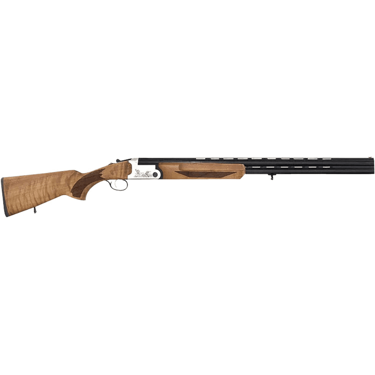 Iver Johnson Arms IJ600 Lightweight Shotgun, 28" Black Over/Under Vent Rib Barrel Silver Engraved Aluminum Receiver Fixed Walnut Wood Stock Ambidextrous Break Open 3" Chamber Full Size 2rd 28 Gauge - IJ60028LW28S Iver Johnson Arms IJ600 Lightweight Shotgun, 28" Black Over/Under Vent Rib Barrel Silver Engraved Aluminum Receiver Fixed Walnut Wood Stock Ambidextrous Break Open 3" Chamber Full Size 2rd 28 Gauge - IJ60028LW28S