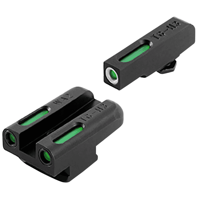 TruGlo TFX Sights, CNC Machined Steel Black | Green Tritium & Fiber Optic White Outline Front Sight Green Tritium & Fiber Optic Rear Sight Walther PPS - TG13WA2A TruGlo TFX Sights, CNC Machined Steel Black | Green Tritium & Fiber Optic White Outline Front Sight Green Tritium & Fiber Optic Rear Sight Walther PPS - TG13WA2A