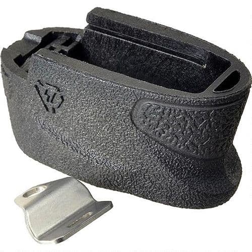 Strike Industries EMP +2 S&W Shield 9mm/.40 Magazine Extension Adds Rounds Polymer Black Strike Industries EMP +2 S&W Shield 9mm/.40 Magazine Extension Adds Rounds Polymer Black