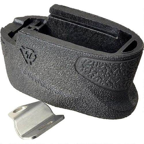 Strike Industries EMP +2 S&W Shield 9mm/.40 Magazine Extension Adds Rounds Polymer Black Strike Industries EMP +2 S&W Shield 9mm/.40 Magazine Extension Adds Rounds Polymer Black
