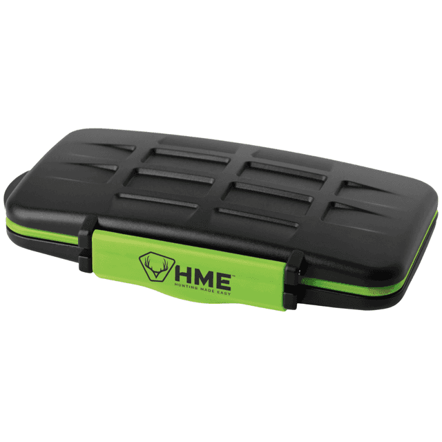 HME Memory Card Case, Black / Green Holds 12 SD Cards & 12 Micro SD Cards - SDCH HME Memory Card Case, Black / Green Holds 12 SD Cards & 12 Micro SD Cards - SDCH