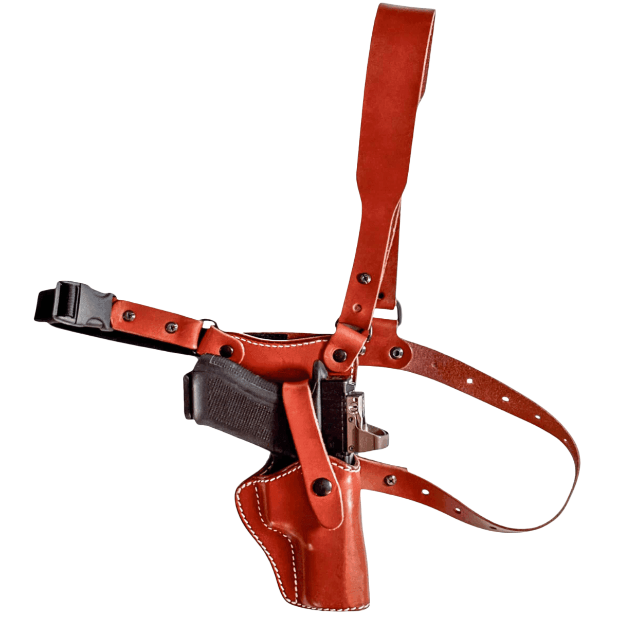 1791 Gunleather Optic Ready Chest Holster, Brown Leather Right Hand Fits Glock 17 - PFC2.1CBRR 1791 Gunleather Optic Ready Chest Holster, Brown Leather Right Hand Fits Glock 17 - PFC2.1CBRR