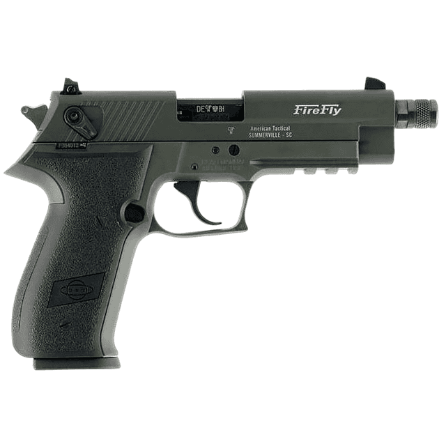 GSG GERG2213TFFGA FireFly 22 LR 13+1 4.90" Black Threaded Barrel, Green Handgun GSG GERG2213TFFGA FireFly 22 LR 13+1 4.90" Black Threaded Barrel, Green Handgun