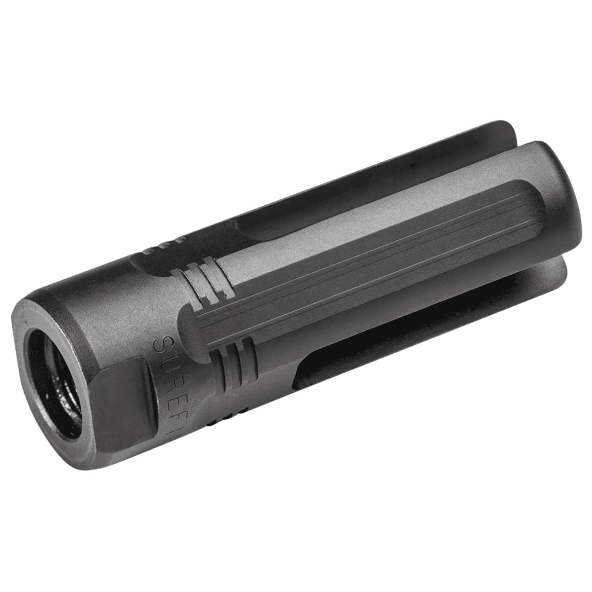 SureFire 3P Eliminator Flash Hider, Black Nitride Stainless Steel with 5/8"-24 tpi Threads & 2.80" OAL for 7.62x51mm NATO AR-10 - 3PELIMINATOR7625824 SureFire 3P Eliminator Flash Hider, Black Nitride Stainless Steel with 5/8"-24 tpi Threads & 2.80" OAL for 7.62x51mm NATO AR-10 - 3PELIMINATOR7625824