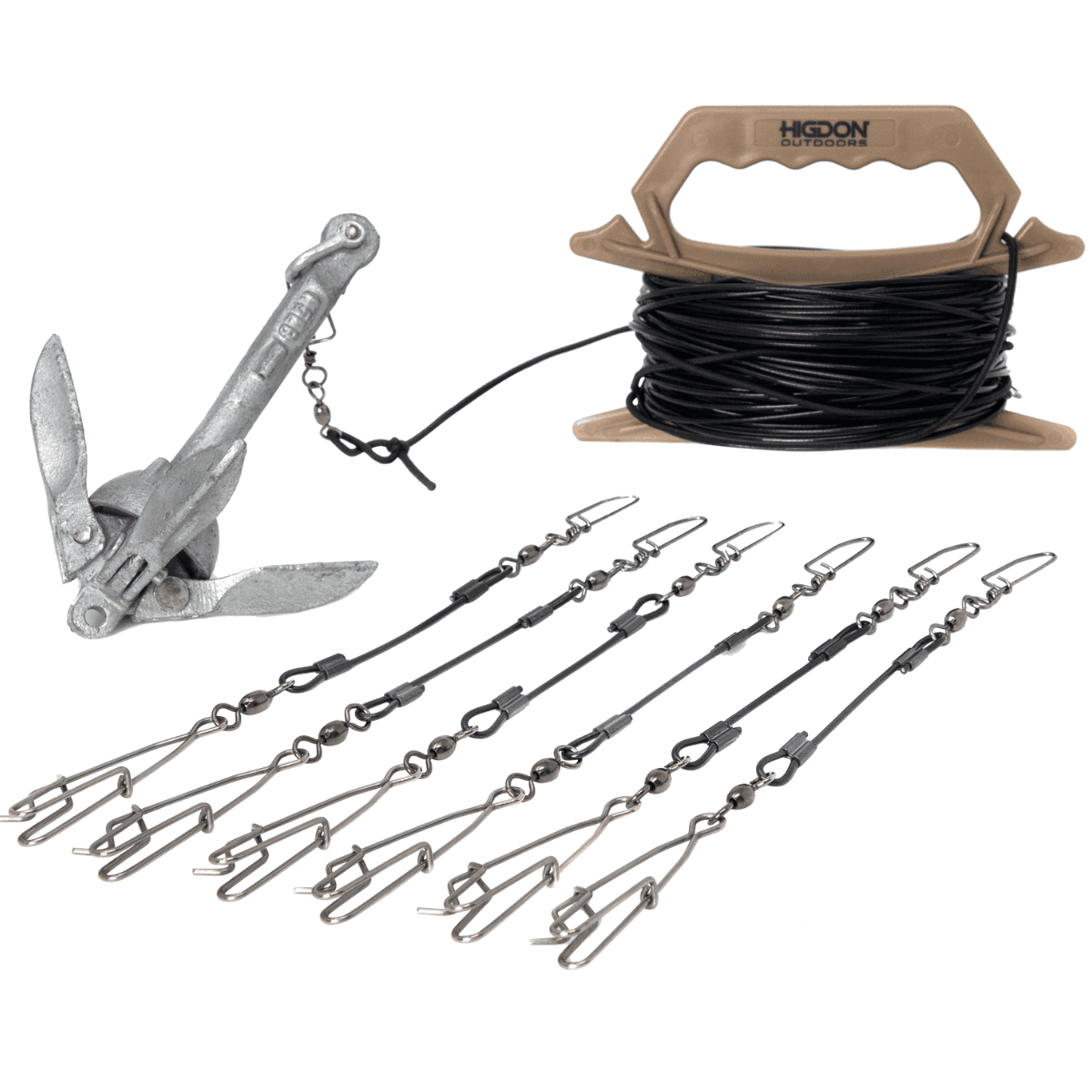 Higdon Outdoors Battleship Jerk Rig, PVC Coated Steel Rust Proof - 30340 Higdon Outdoors Battleship Jerk Rig, PVC Coated Steel Rust Proof - 30340