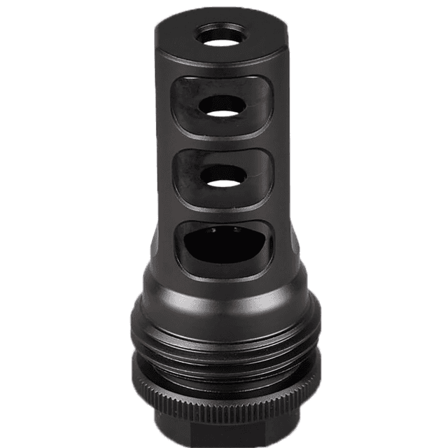 SilencerCo ASR Muzzle Brake, Black Nitride Titanium 9/16x24 RH Threads 30 Cal - AC1276 SilencerCo ASR Muzzle Brake, Black Nitride Titanium 9/16x24 RH Threads 30 Cal - AC1276