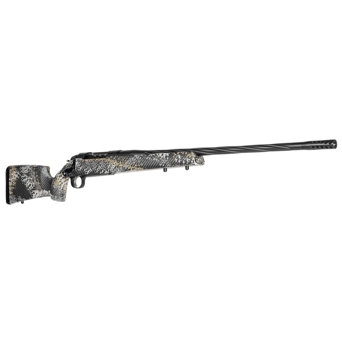 Weatherby 307 Alpine ST Rifle, 22" Graphite Black Cerakote Spiral Fluted Threaded Barrel & Steel Drilled & Tapped Receiver Gray & Gold Sponge Accents Fixed Peak 44 Bastion Carbon Fiber Stock Full Size 4+1rd 308 Win - 3WAST308NR2B Weatherby 307 Alpine ST Rifle, 22" Graphite Black Cerakote Spiral Fluted Threaded Barrel & Steel Drilled & Tapped Receiver Gray & Gold Sponge Accents Fixed Peak 44 Bastion Carbon Fiber Stock Full Size 4+1rd 308 Win - 3WAST308NR2B