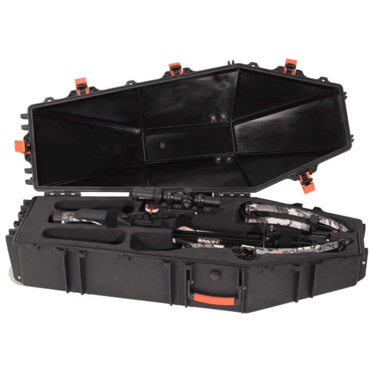 Ravin Crossbows Ravin Hard Case, Orange/Black Reinforced Polymer Water Resistant Compatible w/ R29 - R186 Ravin Crossbows Ravin Hard Case, Orange/Black Reinforced Polymer Water Resistant Compatible w/ R29 - R186