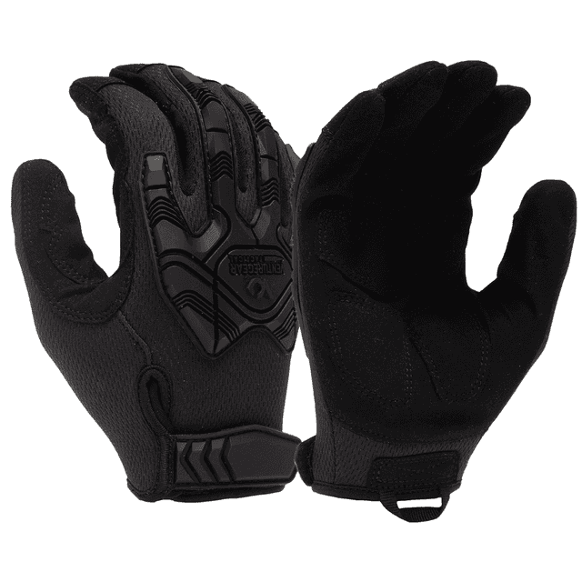 Pyramex Heavy-Duty Impact Operator Gloves, Black Synthetic Leather Hook & Loop XL - VGTG40BXL Pyramex Heavy-Duty Impact Operator Gloves, Black Synthetic Leather Hook & Loop XL - VGTG40BXL