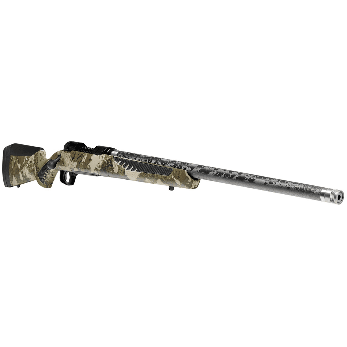 Savage Arms 110 UltraLite Rifle, 22" Carbon Fiber Threaded Barrel Black Melonite Drilled & Tapped Stainless Steel Receiver Adj AccuStock Woodland Camo Synthetic Stock Right Hand Full Size 2+1rd 7mm PRC - 58029 Savage Arms 110 UltraLite Rifle, 22" Carbon Fiber Threaded Barrel Black Melonite Drilled & Tapped Stainless Steel Receiver Adj AccuStock Woodland Camo Synthetic Stock Right Hand Full Size 2+1rd 7mm PRC - 58029