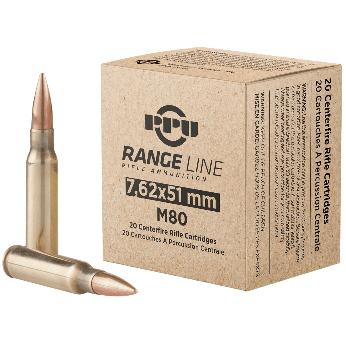 TR&Z Full Metal Jacket Boat Tail Ammo, 145gr 20 Per Box/25 Case 7.62x39mm - PPR751 TR&Z Full Metal Jacket Boat Tail Ammo, 145gr 20 Per Box/25 Case 7.62x39mm - PPR751