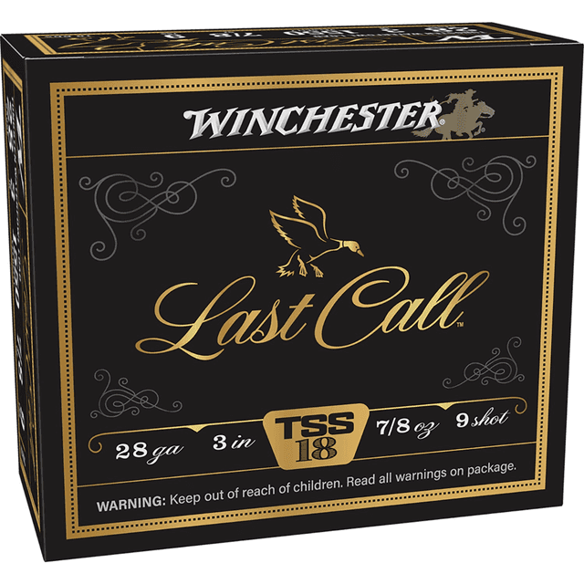 Winchester Ammo Last Call TSS Ammunition, 3" 7/8oz Tungsten 9Shot 10 Per Box/10 Case 28 Gauge - LCTSS2839 Winchester Ammo Last Call TSS Ammunition, 3" 7/8oz Tungsten 9Shot 10 Per Box/10 Case 28 Gauge - LCTSS2839