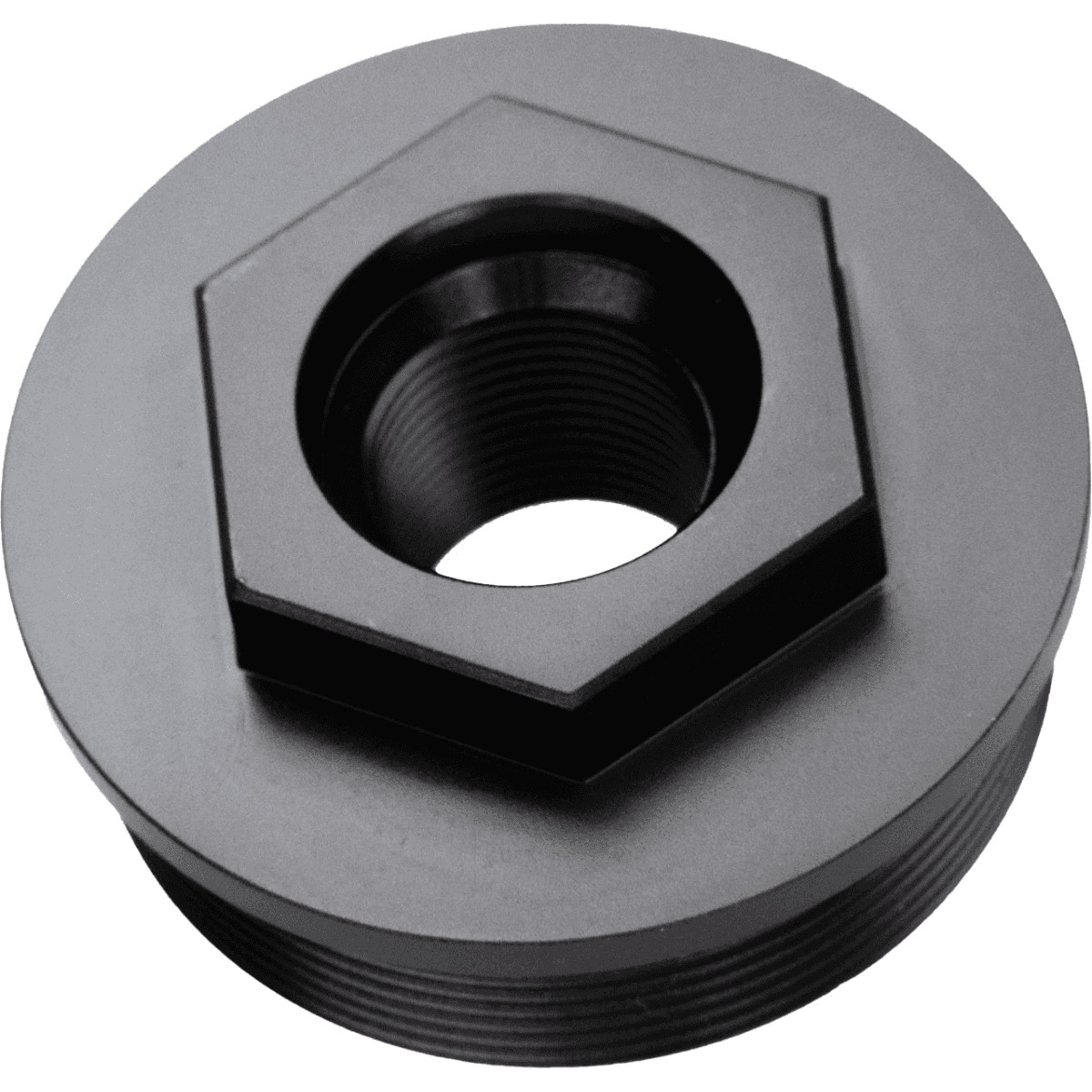 CMMG Zeroed K 1/2''-28 Direct Thread HUB Mount, Black Nitride 17-4 Stainless Steel - 11DB017 CMMG Zeroed K 1/2''-28 Direct Thread HUB Mount, Black Nitride 17-4 Stainless Steel - 11DB017