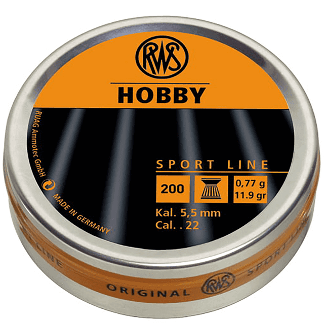 Umarex USA Hobby Sport Line Pellets, Lead BB 11.9 grain 200 Per Tin 22 Cal - 2317401 Umarex USA Hobby Sport Line Pellets, Lead BB 11.9 grain 200 Per Tin 22 Cal - 2317401