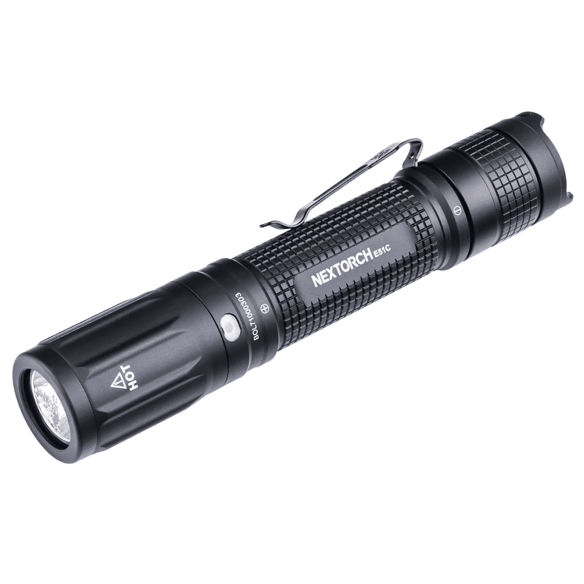 Nextorch Everyday Carry LED Flashlight, Black 1600 lumens USB-C Belt Clip - E51C Nextorch Everyday Carry LED Flashlight, Black 1600 lumens USB-C Belt Clip - E51C