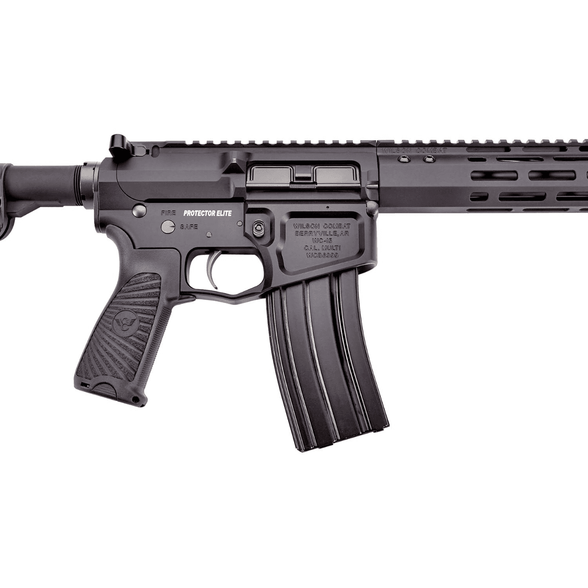 Wilson Combat Protector Elite Carbine Rifle, 16.25" Black Match Grade Threaded Barrel Black Armor-Tuff Picatinny Rail Aluminum Receiver Black Synthetic Wilson/Rogers Super Stoc BCM Starburst Gunfighter Grip 30+1rd 5.56x45mm - TRPEC556BL Wilson Combat Protector Elite Carbine Rifle, 16.25" Black Match Grade Threaded Barrel Black Armor-Tuff Picatinny Rail Aluminum Receiver Black Synthetic Wilson/Rogers Super Stoc BCM Starburst Gunfighter Grip 30+1rd 5.56x45mm - TRPEC556BL