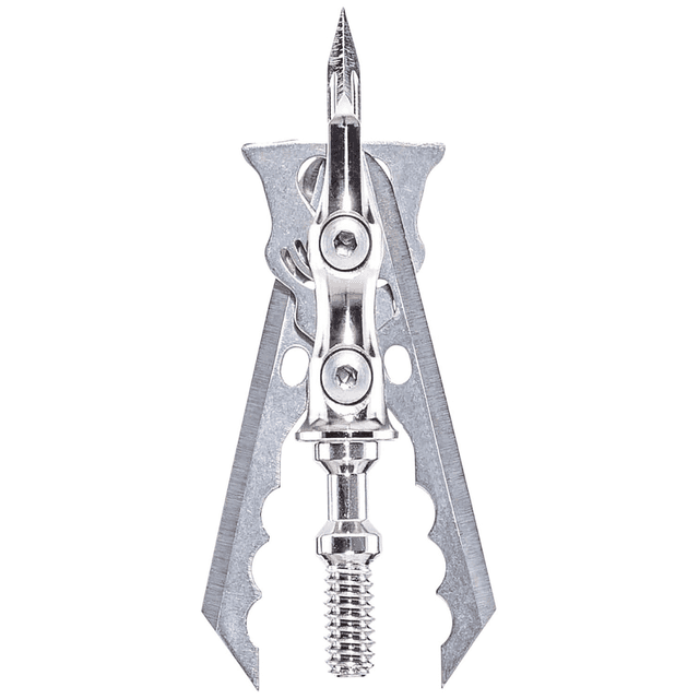 Rage Broadhead Rage Hypodermic NC +P Arrow Tip, Machined Stainless Steel Ferrule Hybrid Hypodermic 100 gr - R38300 Rage Broadhead Rage Hypodermic NC +P Arrow Tip, Machined Stainless Steel Ferrule Hybrid Hypodermic 100 gr - R38300