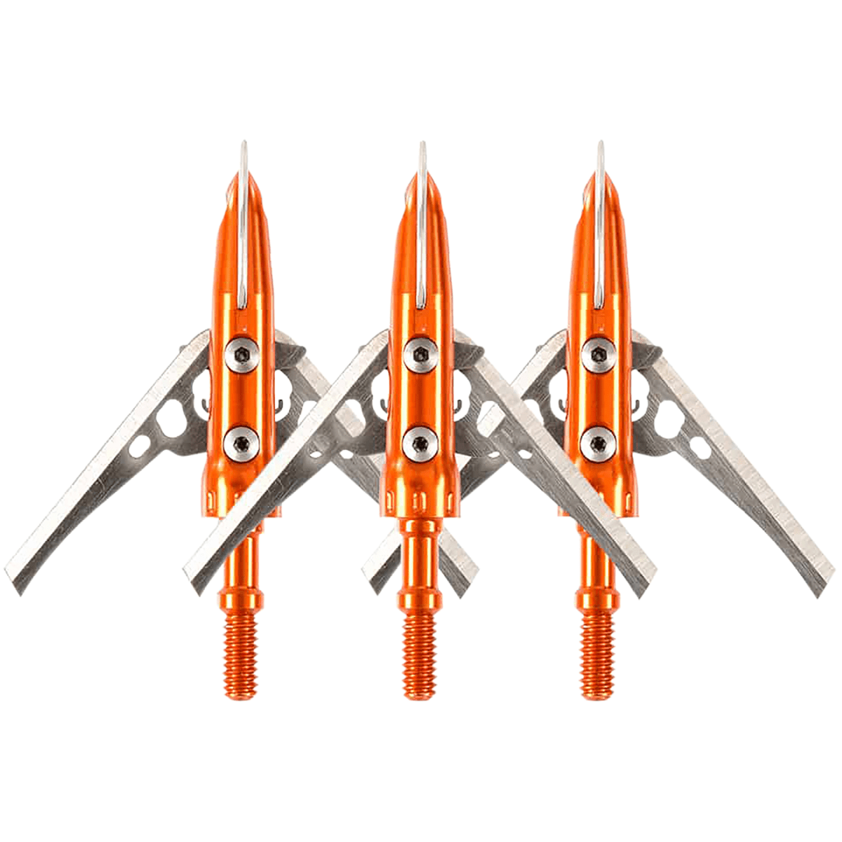 Rage Broadhead Rage NC Arrow Tip, Orange / Silver Cut-on-Contact Tip 2 Blade 100 gr 3 Per Pack - R38902 Rage Broadhead Rage NC Arrow Tip, Orange / Silver Cut-on-Contact Tip 2 Blade 100 gr 3 Per Pack - R38902