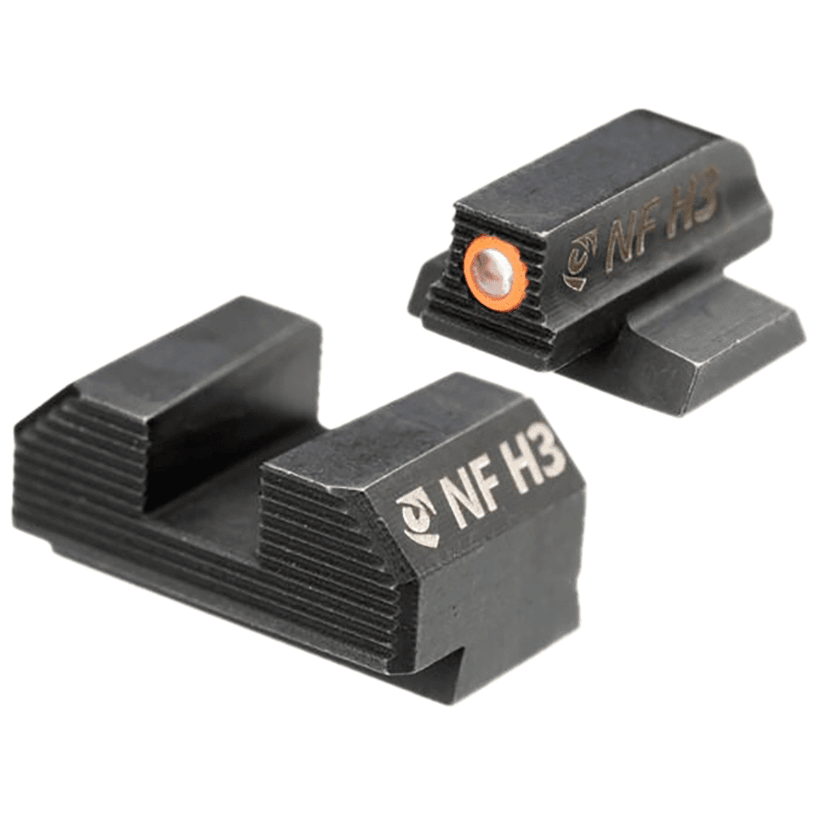 Night Fision Night Sight Set, Stealth Series Black Frame Orange Front Ring One Size for Canik MC9 - CNK030163193OGZG Night Fision Night Sight Set, Stealth Series Black Frame Orange Front Ring One Size for Canik MC9 - CNK030163193OGZG