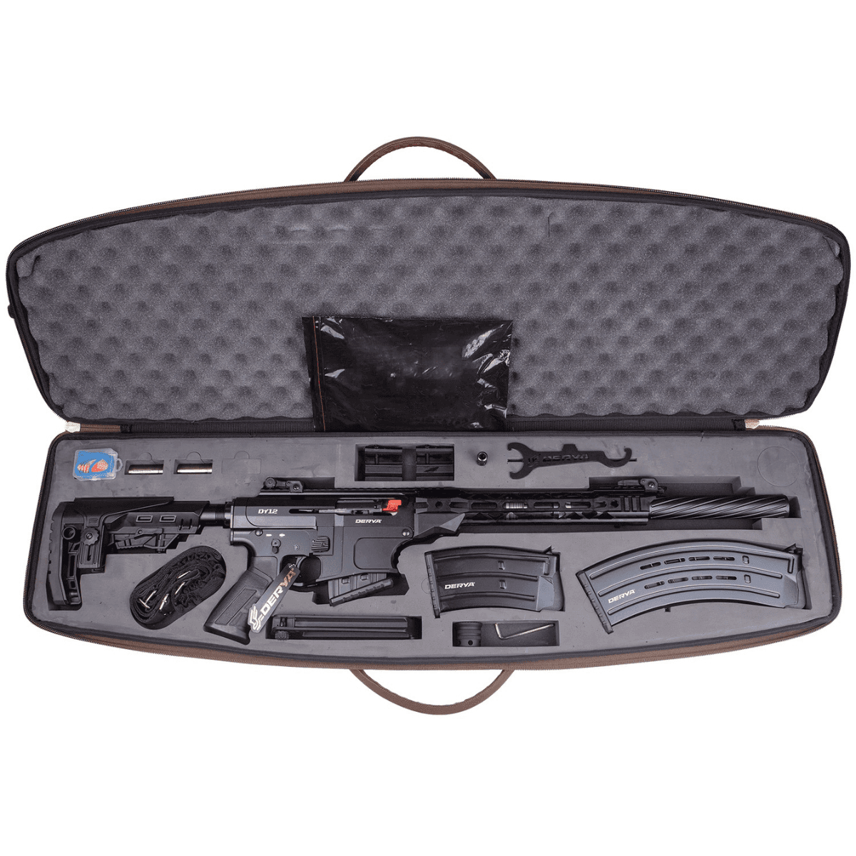 Derya Firearms DY12 Namlu Tactical Shotgun, 20" Black Melotine Threaded Barrel 3" Chamber Black Anodized Aluminum Receiver w/Picatinny Rail Black Adjustable Polymer Stock & Pistol Grip Semi-Auto 5+1rd 12 Gauge - DY1220US Derya Firearms DY12 Namlu Tactical Shotgun, 20" Black Melotine Threaded Barrel 3" Chamber Black Anodized Aluminum Receiver w/Picatinny Rail Black Adjustable Polymer Stock & Pistol Grip Semi-Auto 5+1rd 12 Gauge - DY1220US