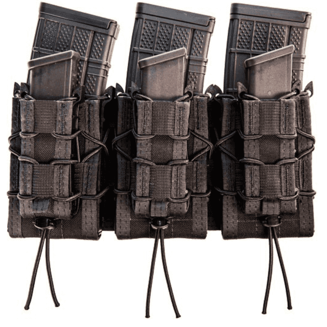High Speed Gear TACO Double Decker Shingle, Black Nylon Triple Shingle (3 Rifle/3 Pistol Mags) Fits MOLLE - 45DD00BK High Speed Gear TACO Double Decker Shingle, Black Nylon Triple Shingle (3 Rifle/3 Pistol Mags) Fits MOLLE - 45DD00BK