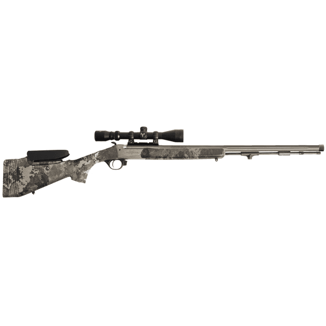 Traditions Pursuit XT Pro w/Optics Muzzleloader, 26" Tungsten Cerakote Fluted/Threaded w/VAPR Twist Barrel Veil Alpine Synthetic Stock w/Adj Cheek Piece & LOP 3.5-10x44mm Duplex 50 Cal - R53-746604534 Traditions Pursuit XT Pro w/Optics Muzzleloader, 26" Tungsten Cerakote Fluted/Threaded w/VAPR Twist Barrel Veil Alpine Synthetic Stock w/Adj Cheek Piece & LOP 3.5-10x44mm Duplex 50 Cal - R53-746604534
