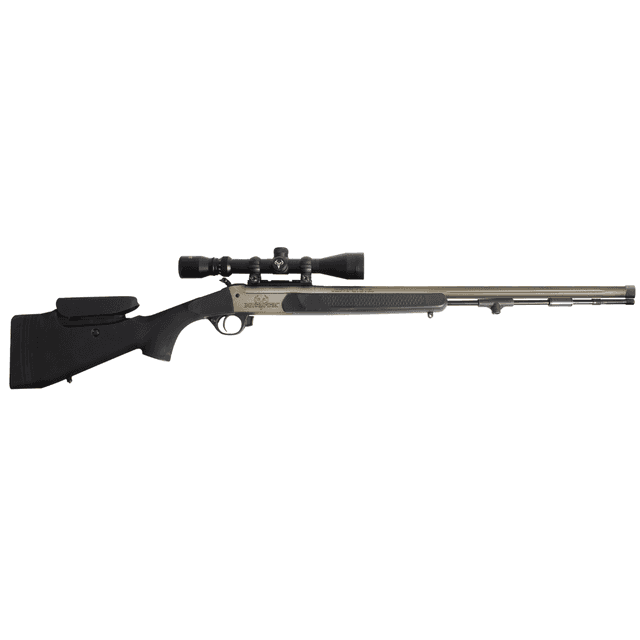 Traditions NitroFire Pro Muzzleloader, Tungsten Cerakote 26" Fluted/Threaded w/VAPR Twist Barrel Drilled & Tapped Receiver Black Adj Cheek Piece & LOP Synthetic Stock 3.5-10-44mm Duplex 209 Primer 50 Cal - CR53-84660450 Traditions NitroFire Pro Muzzleloader, Tungsten Cerakote 26" Fluted/Threaded w/VAPR Twist Barrel Drilled & Tapped Receiver Black Adj Cheek Piece & LOP Synthetic Stock 3.5-10-44mm Duplex 209 Primer 50 Cal - CR53-84660450