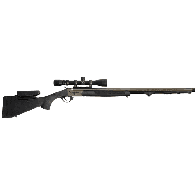 Traditions Pursuit XT Pro w/Scope Muzzleloader, Tungsten Cerakote 26" Fluted/Threaded w/VAPR Twist Barrel Black Adj Cheek Piece & LOP Synthetic Stock 3.5-10x44mm Duplex 50 Cal - R53-74660450 Traditions Pursuit XT Pro w/Scope Muzzleloader, Tungsten Cerakote 26" Fluted/Threaded w/VAPR Twist Barrel Black Adj Cheek Piece & LOP Synthetic Stock 3.5-10x44mm Duplex 50 Cal - R53-74660450